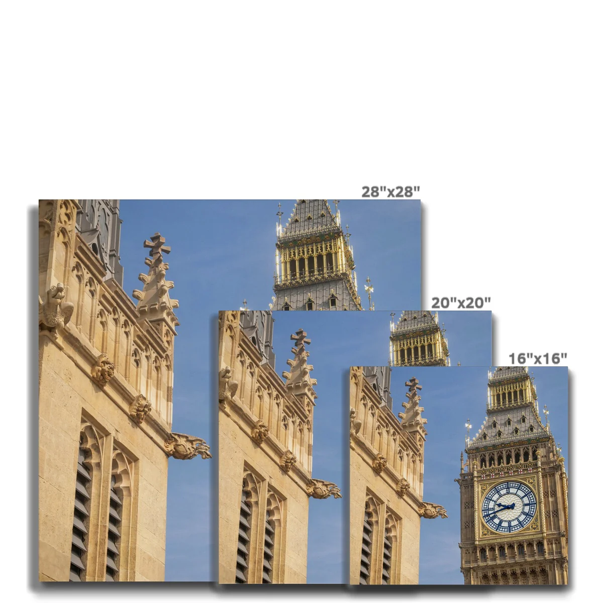 Big Ben from the roof of the House of Commons Canvas - Image 10