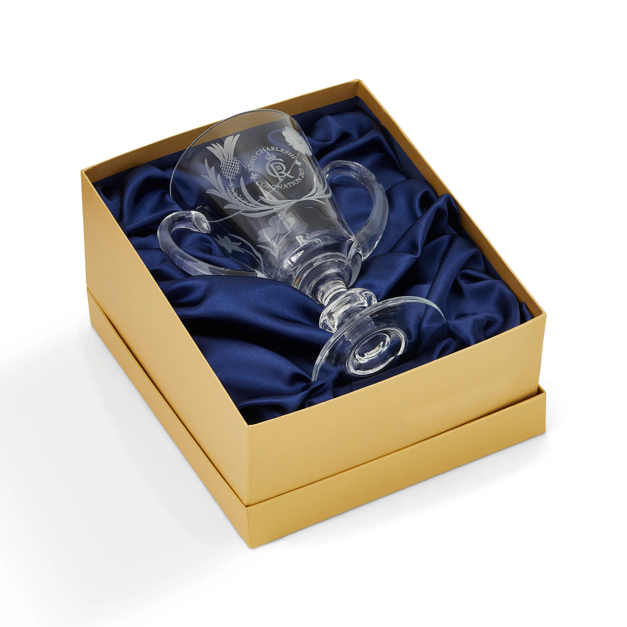 King Charles III Coronation Royal Scot Crystal Loving Cup - Image 3