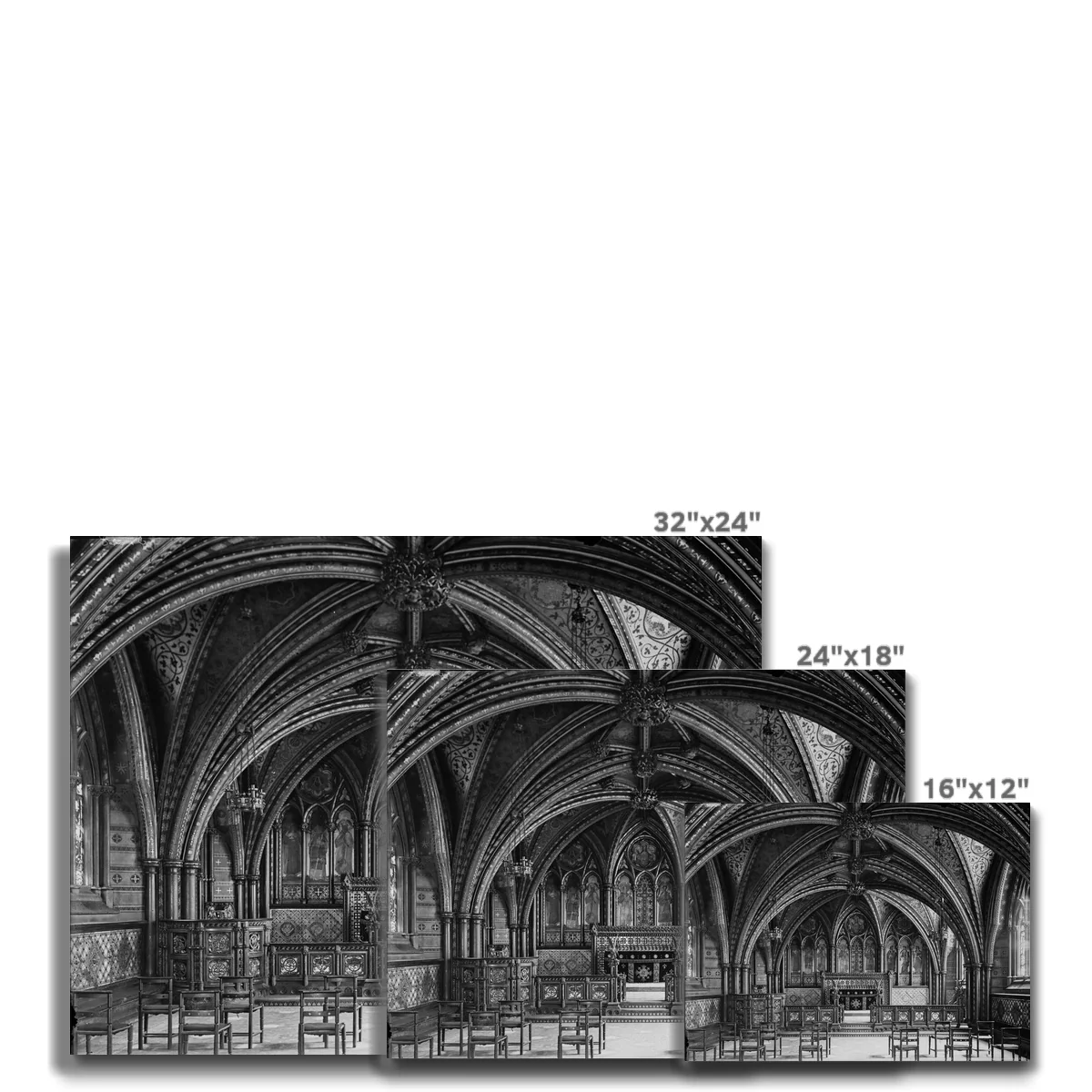 Crypt Chapel (Chapel of St Mary Undercroft), c.1905 Canvas - Image 5