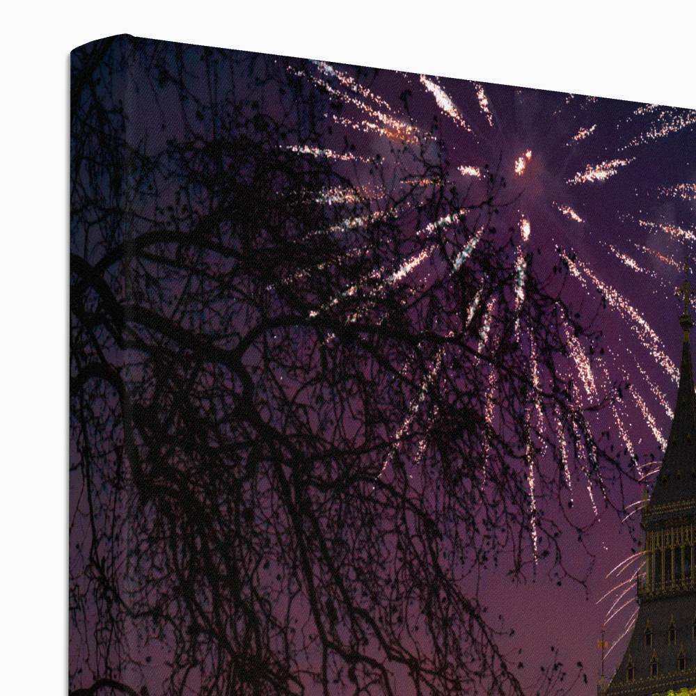 Fireworks over Big Ben Canvas - Image 4