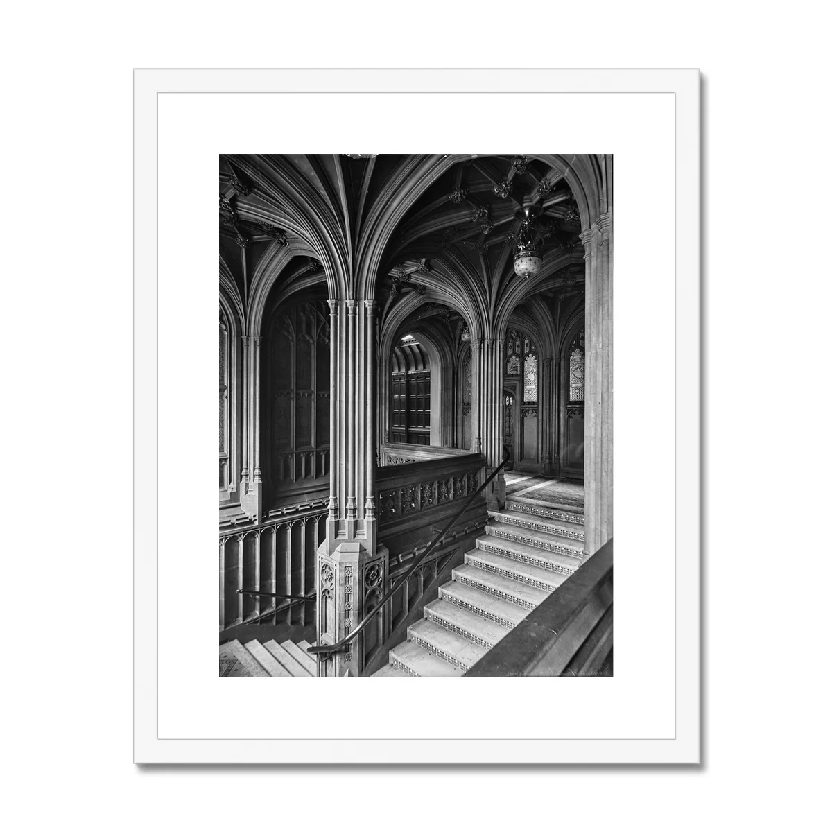 Grand Staircase, c.1905 Framed & Mounted Print - Image 2