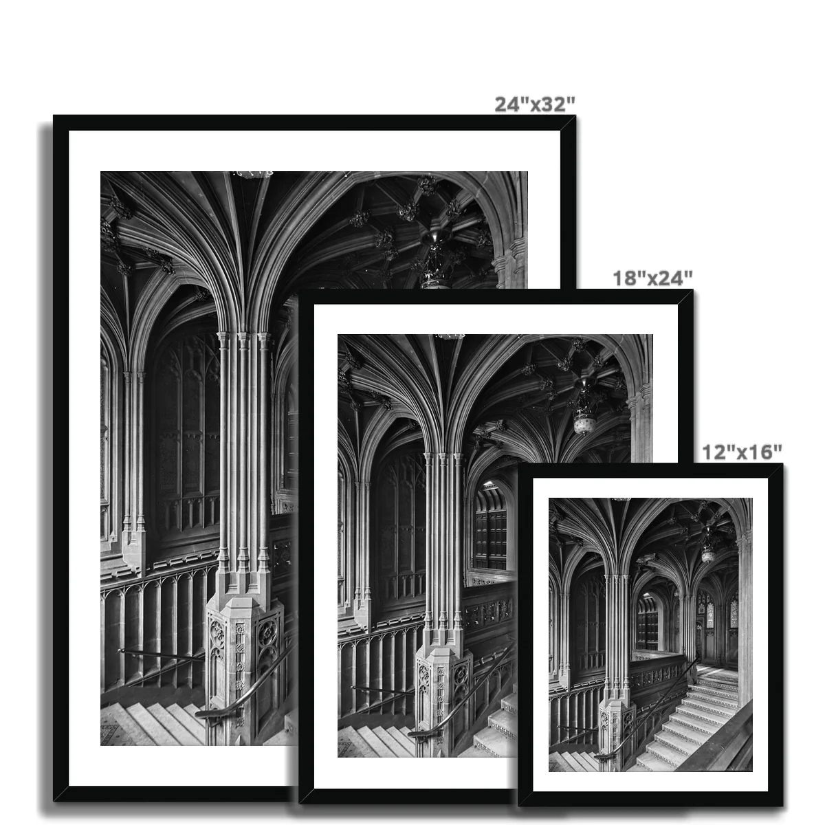 Grand Staircase, c.1905 Framed Print - Image 10