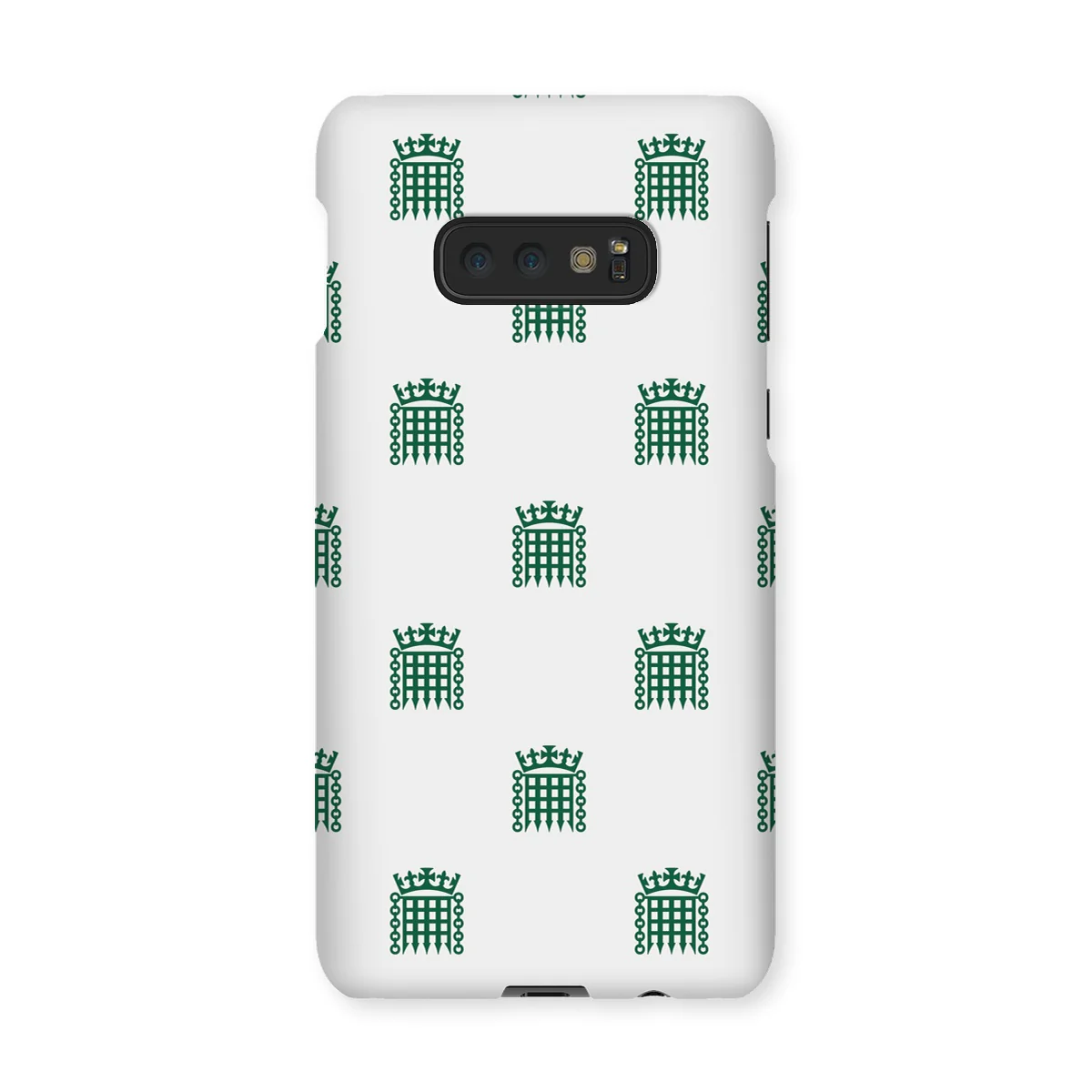 House of Commons Repeating Portcullis Phone Case - White - Image 4
