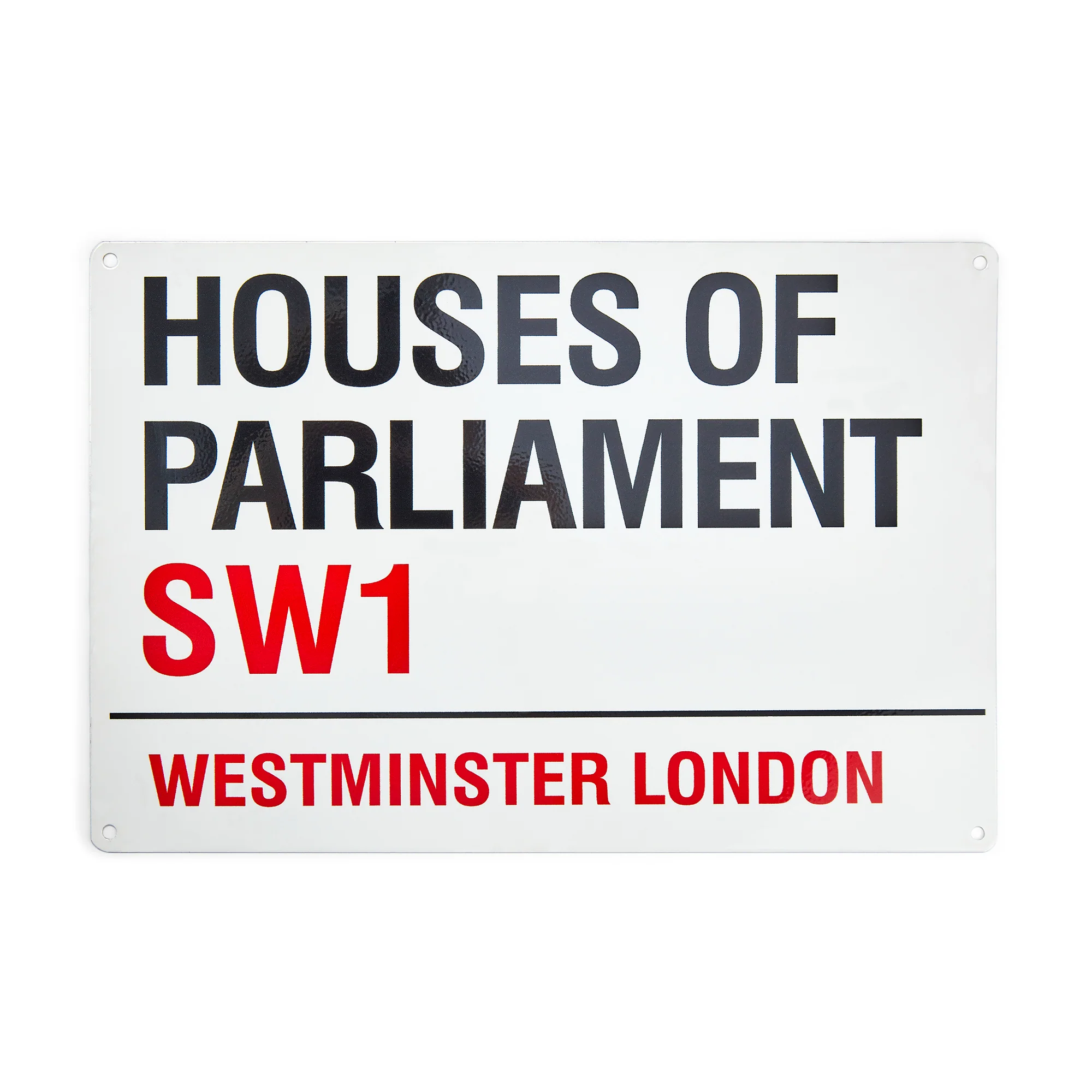 Houses of Parliament Metal Street Sign