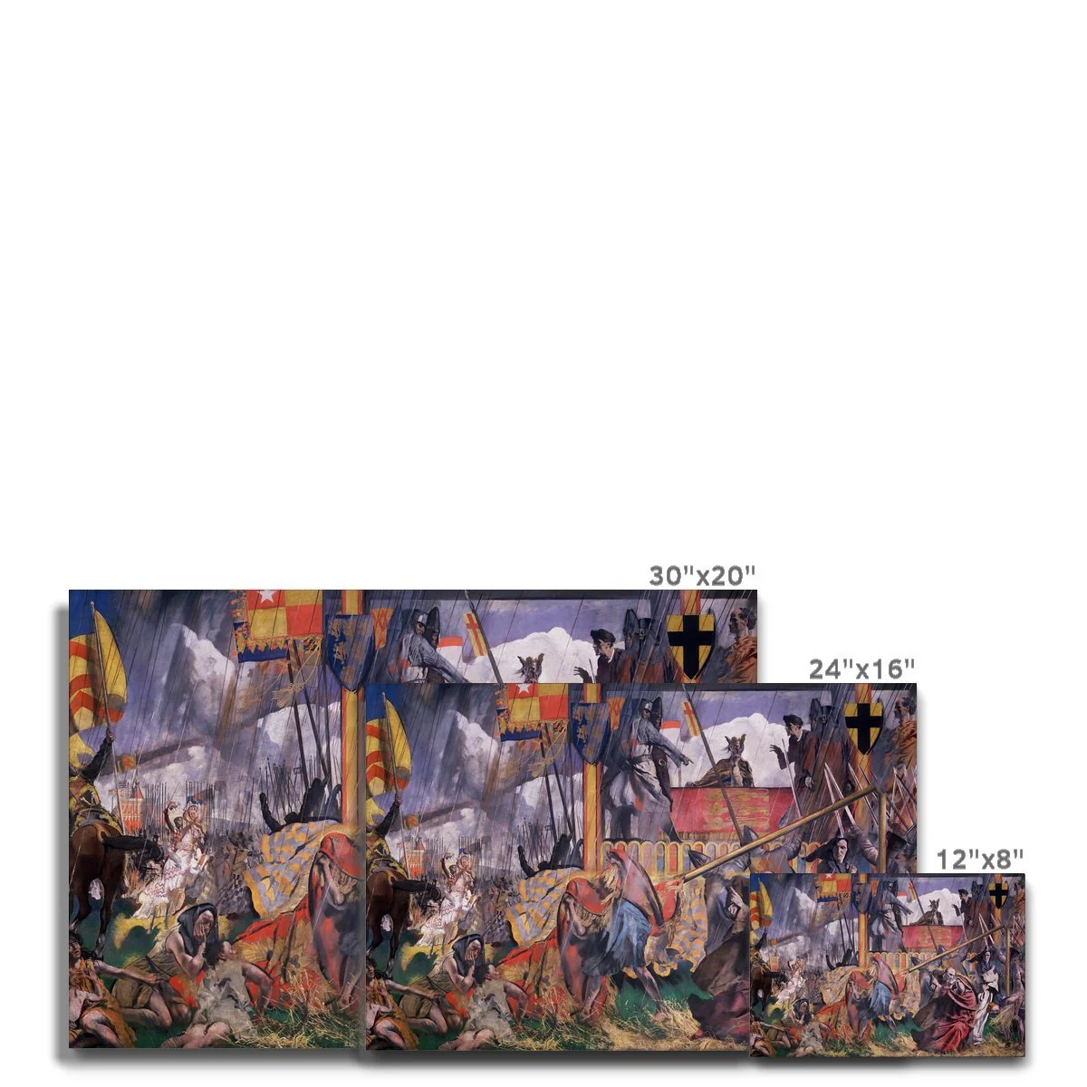 King John Assents to the Magna Carta Canvas - Image 5