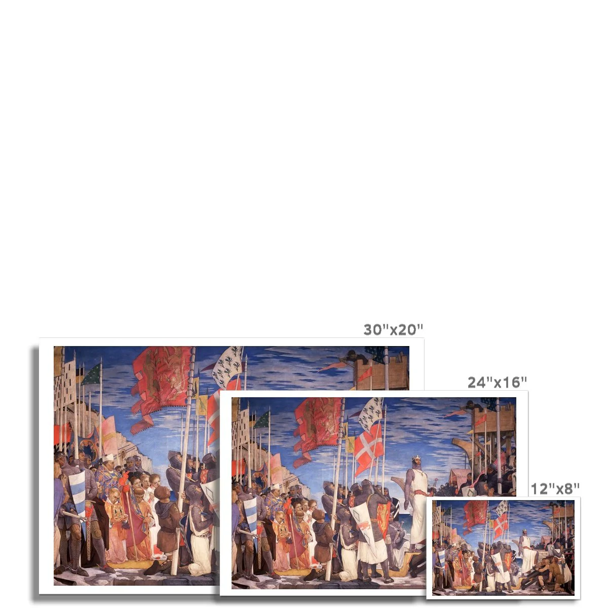 Richard I Leaving England for the Crusades Fine Art Print - Image 3