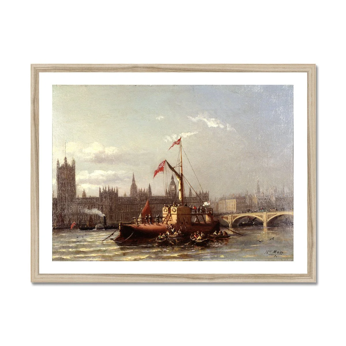 The Arrival of Cleopatra's Needle Framed Print - Image 3