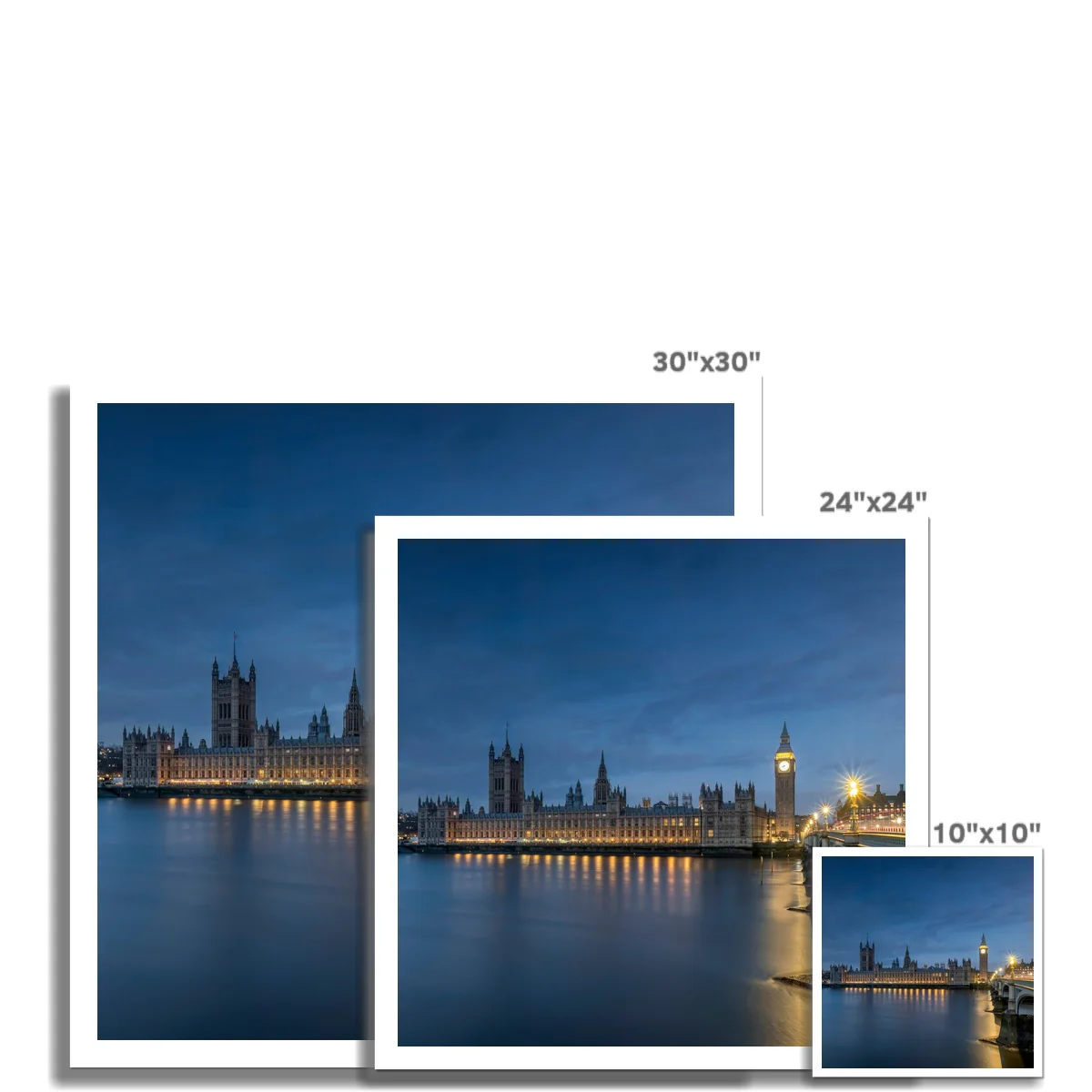 The Palace of Westminster at Night Fine Art Print - Image 3