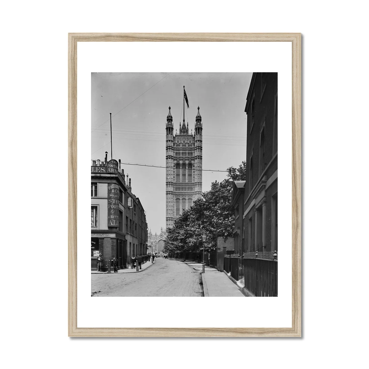 Victoria Tower from Millbank, c.1905 Framed Print - Image 3