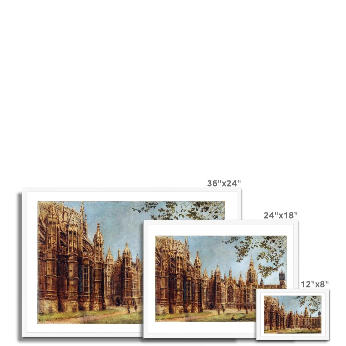 View of Henry VII Chapel and Old Palace Yard Framed Print - Image 11