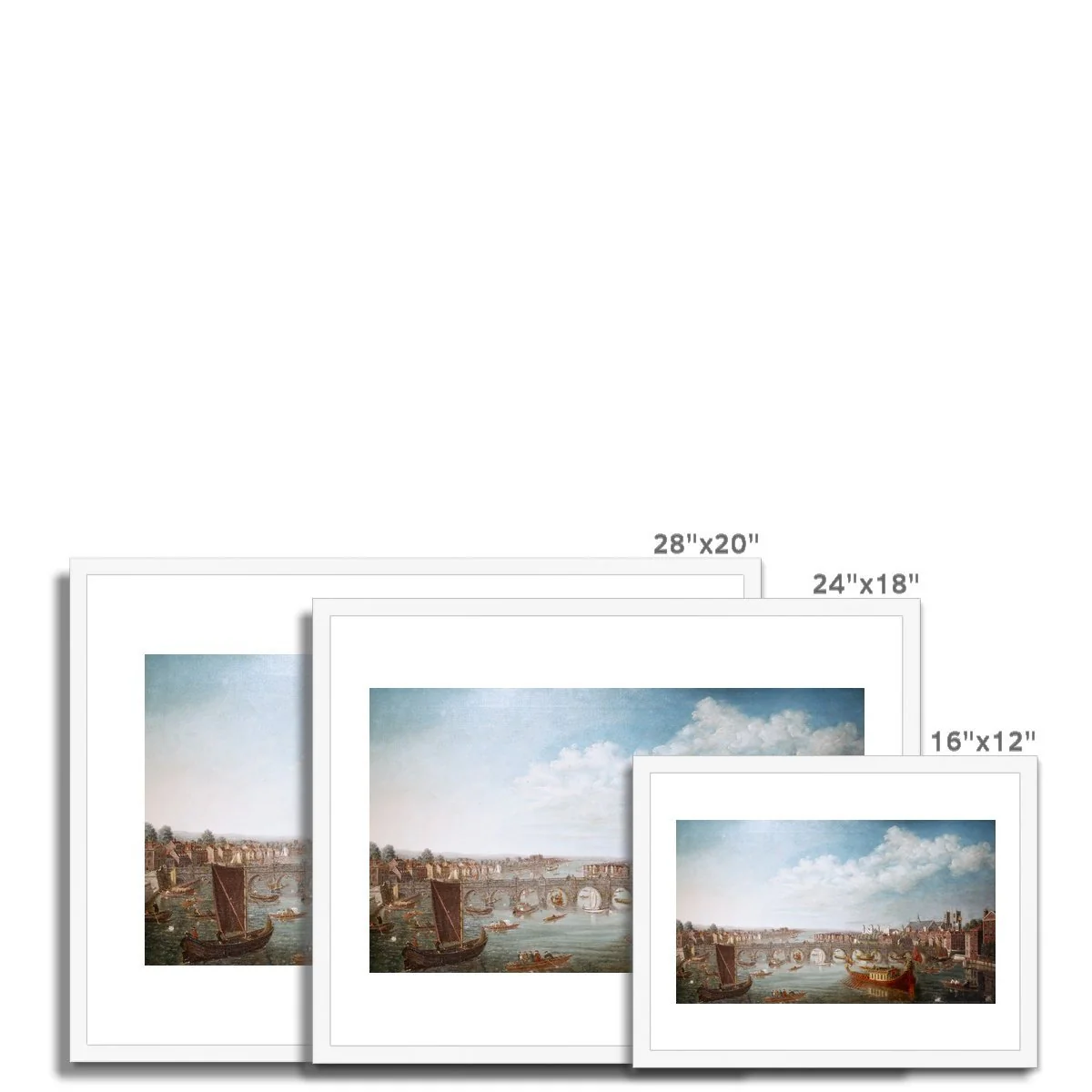 View of Westminster Bridge Framed Print - Image 10