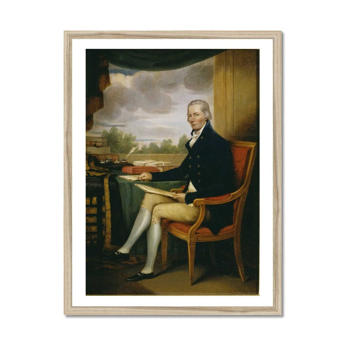 William Pitt, by Henry Edridge Framed Print - Image 3
